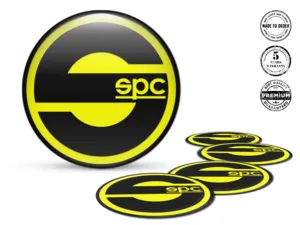 Sparco Marque Étiquettes Bombées Style Autocollants Jantes